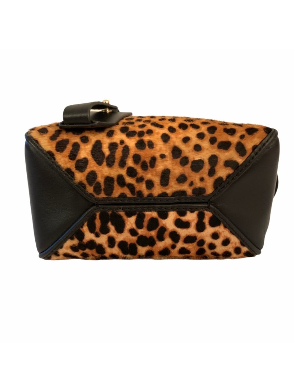 J Crew Genuine Calf Hair Crossbody Leather Mini Satchel Sahara Brown (Leopard) - Picture 8 of 12